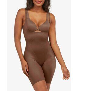 SPANX Thinstincts 2.0 Open Bust Mid Thigh Bodysuit Shapewear. XL
